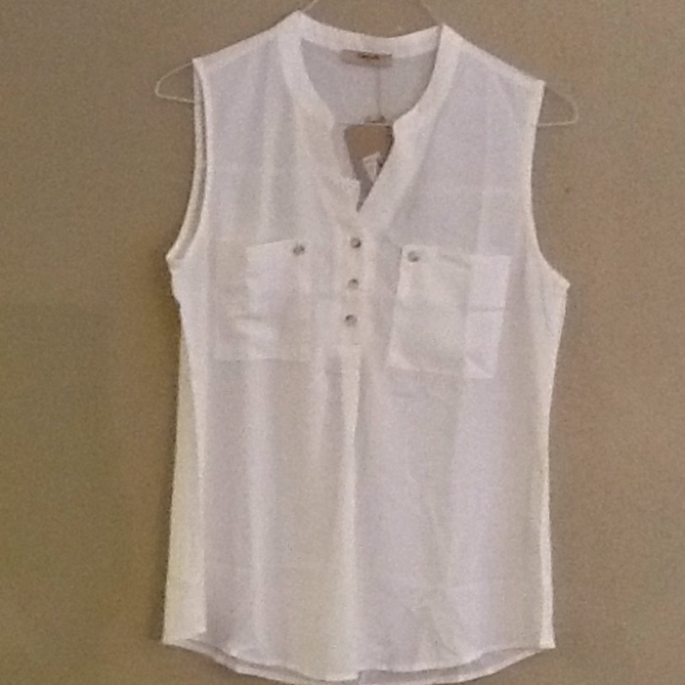 NWT pretty sheer sleeveless blouse